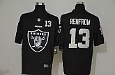 Nike Raiders 13 Hunter Renfrow Black Team Big Logo Number Vapor Untouchable Limited Jersey,baseball caps,new era cap wholesale,wholesale hats